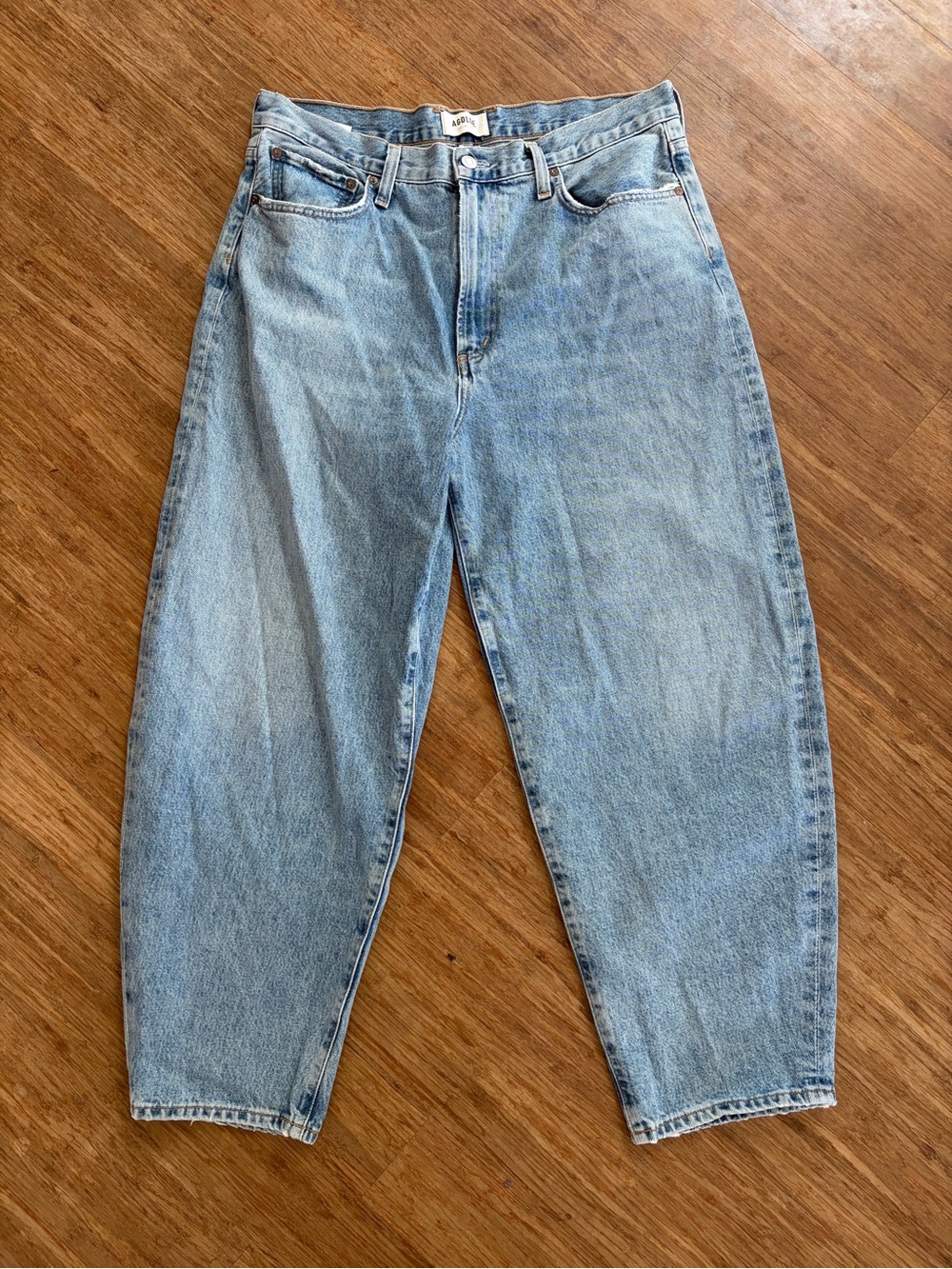 AGOLDE High Waist barrel balloon jeans, Sz 32 - Picture 2 of 5